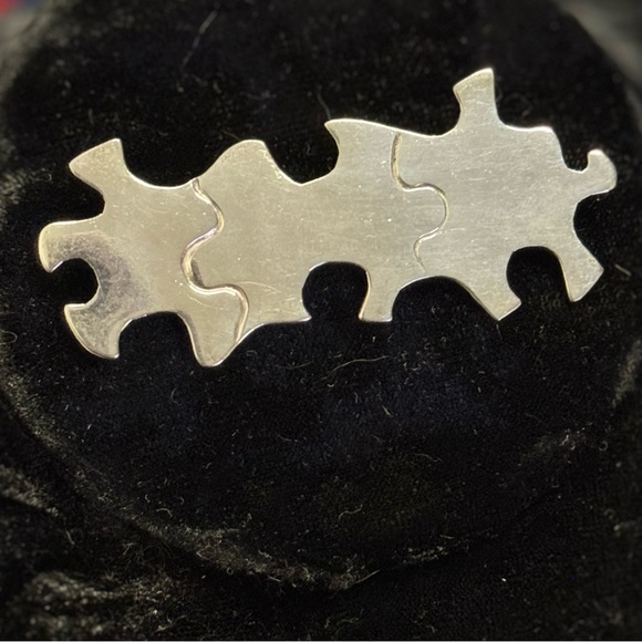 Antonio Pineda Taxco 925 Puzzle Pin – 11.75g of Sterling Genius - Picture 3 of 10
